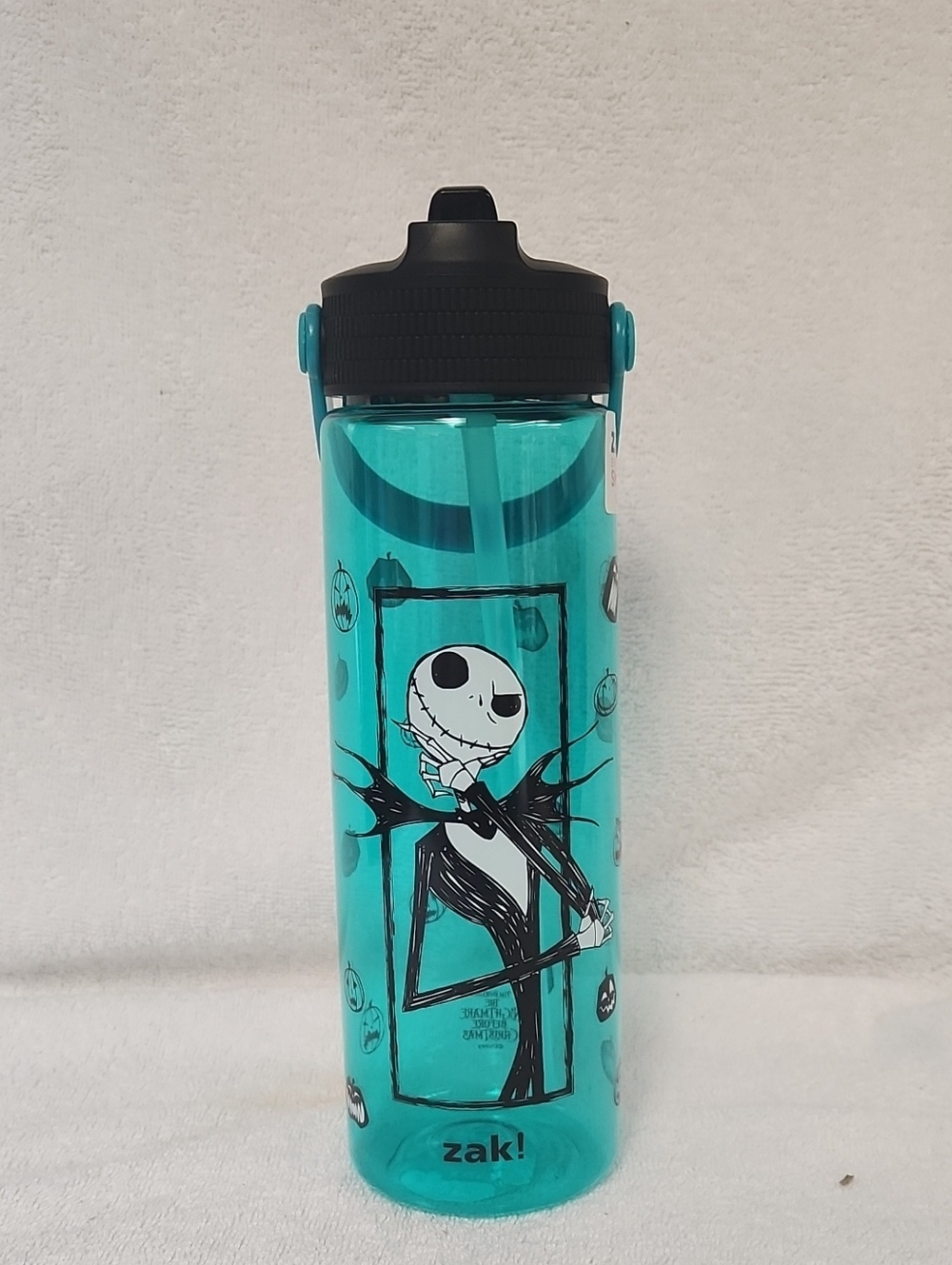 zak! Teal Jack Skellington Water Bottle - Home Dining Dinnerware